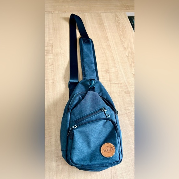 New Napouch 2007 sling bag canvas heavy duty crossbody men/woman Alaska - Picture 2 of 10